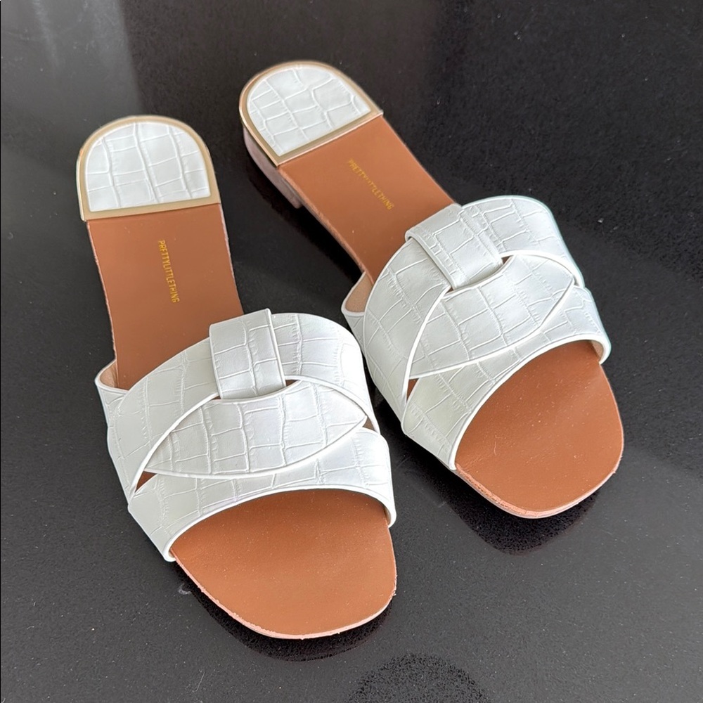 PLT Croc-Embossed Women's Sandals